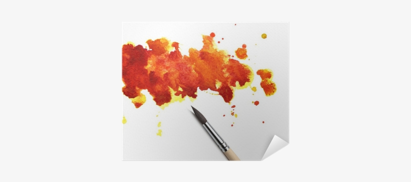 Abstract Watercolor Painted Background With Brush Poster - Poster Backgrounds, transparent png #2371383