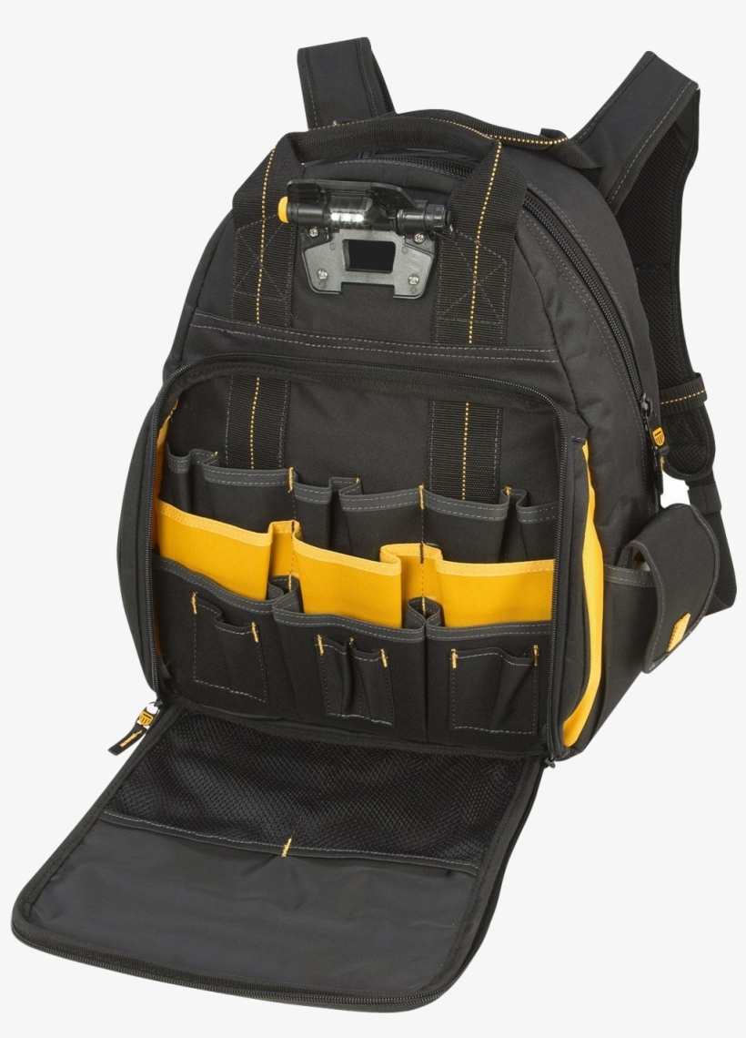 Dewalt Dgl523 Lighted Tool Backpack Open - Dgl523, transparent png #2371472