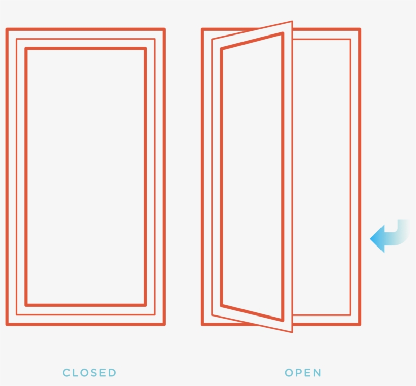 No Obstructive Railings, Easy Hand-crank Open, And - Peach, transparent png #2371497
