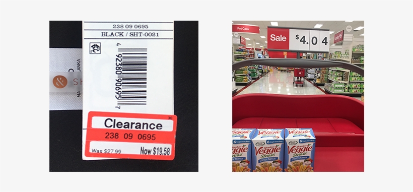 Clearance Tag & Sale Sign At Target - Grocery Store, transparent png #2371866