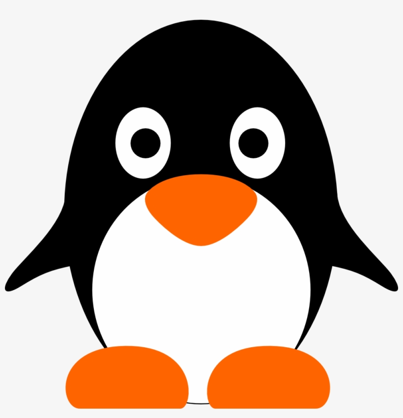 Linux Png Logo, Download - Cute Penguin Face Clip Art, transparent png #2373010