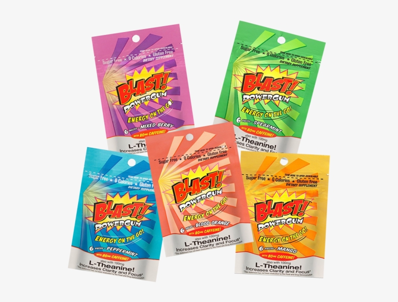 Blast Power Gum Blast Power Gum Blood Orange Flavor, transparent png #2373483