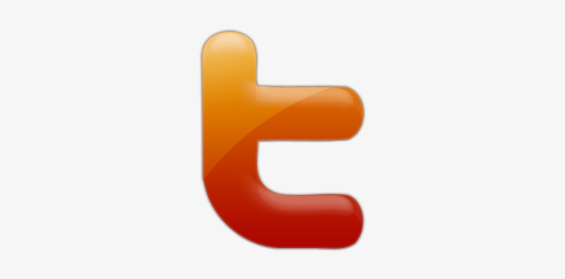 098940 Firey Orange Jelly Icon Social Media Logos Twitter - Logo, transparent png #2373656