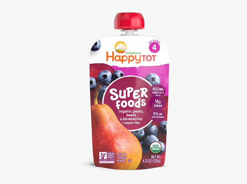 Happy Family Happy Tot Superfoods - Green Bean, Pear, transparent png #2373685
