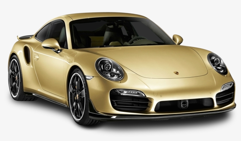 Gold Porsche 911 Turbo Aerokit Car Png Image - Porsche 991 Turbo Aerokit, transparent png #2374420