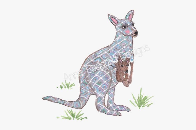 0840 Kangaroo - Bowl, transparent png #2375061