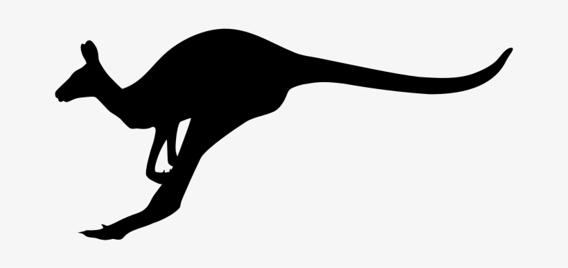 Black And White Library Silhouette At Getdrawings Com - Kangaroo Silhouette Png, transparent png #2375155