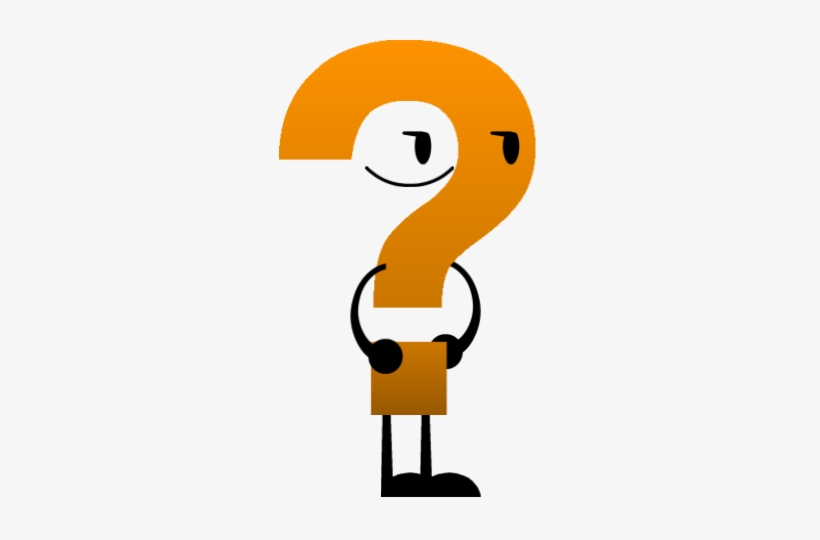 Question Mark Pose - Bfdi Question Mark, transparent png #2376017