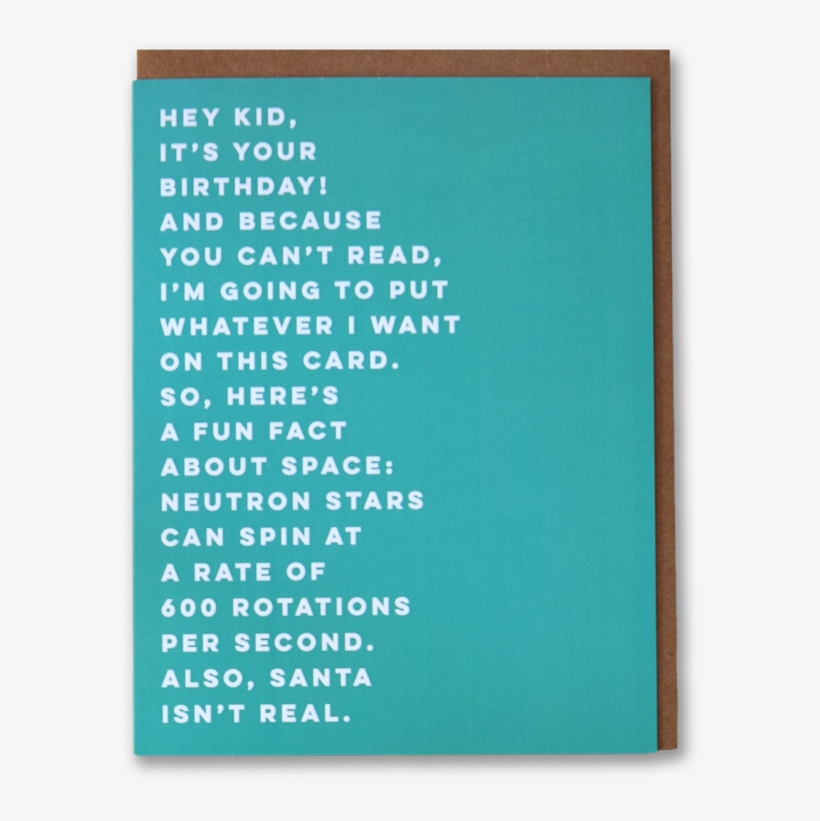 Santa Isn't Real Birthday Card - My Fair Junkie: A Memoir Of Getting Dirty And Staying, transparent png #2376039