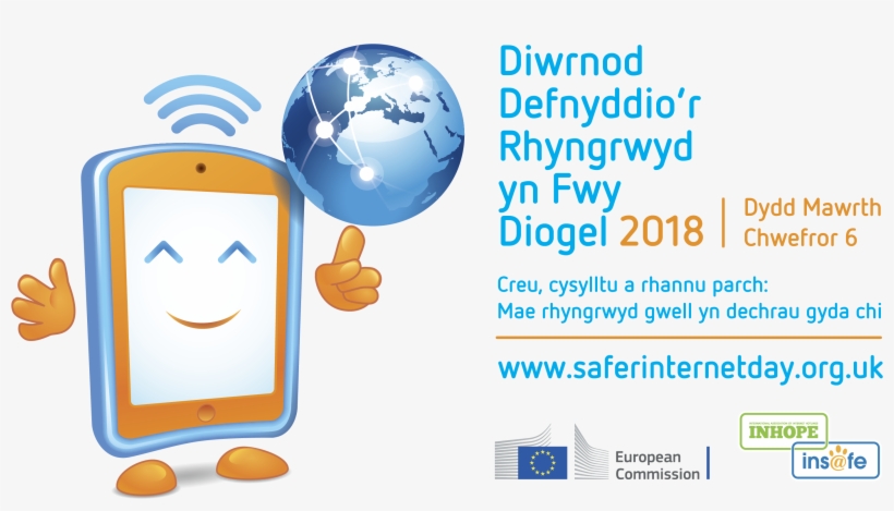 Also Available In Welsh - Internet Safer Day 2018, transparent png #2376176