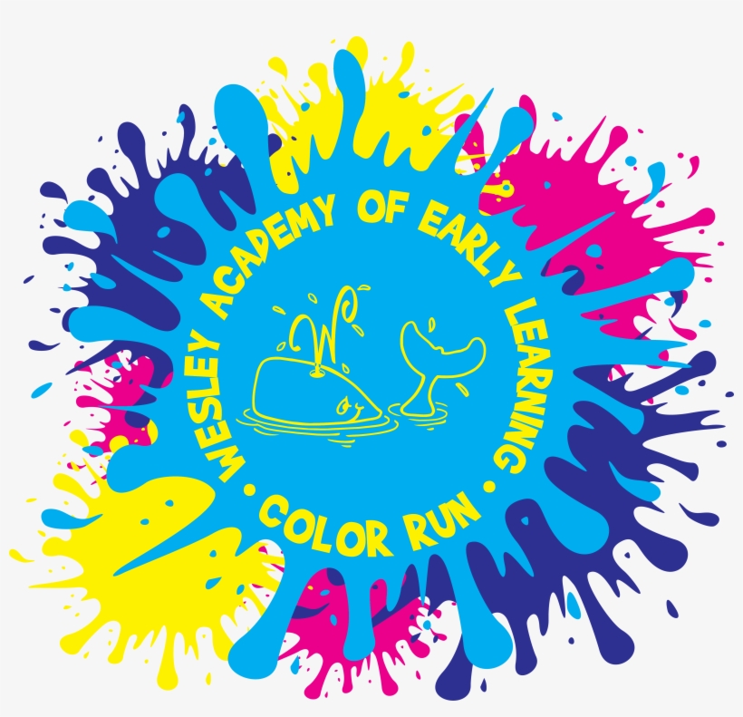 Copy Of Wesley Academy Color Run - Color Fun Run Logo, transparent png #2376810
