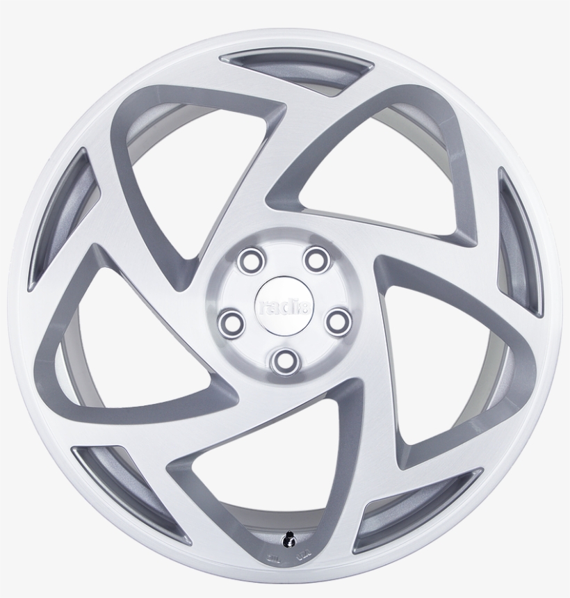 C47acd - Radi8 R8s5 Silver Machined Face, transparent png #2377056