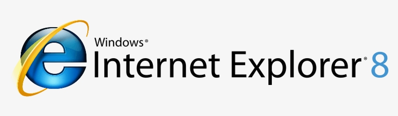 Internet Explorer 8 Wordmark Extended - Windows Internet Explorer 8 Logo, transparent png #2377598