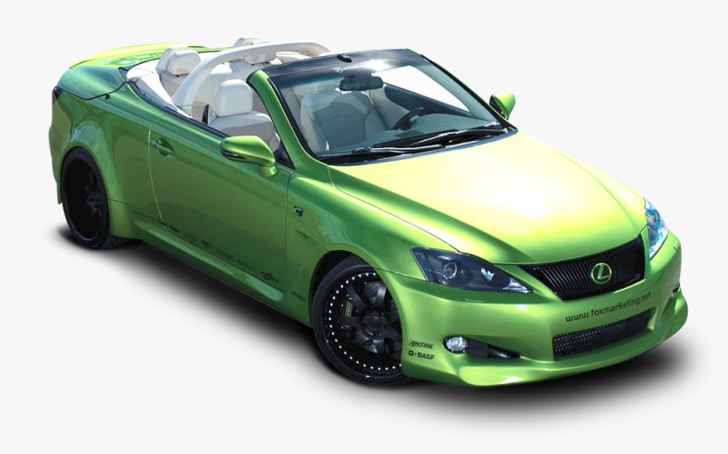 Lexus Is 350c Car Png Image - Green Lexus, transparent png #2378310
