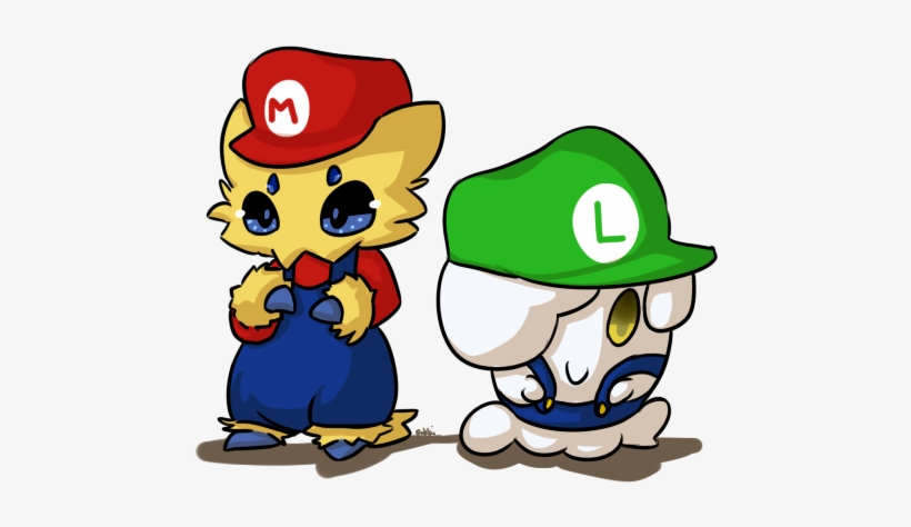 Pokemon Super Mario Crossover - Cartoon, transparent png #2378358