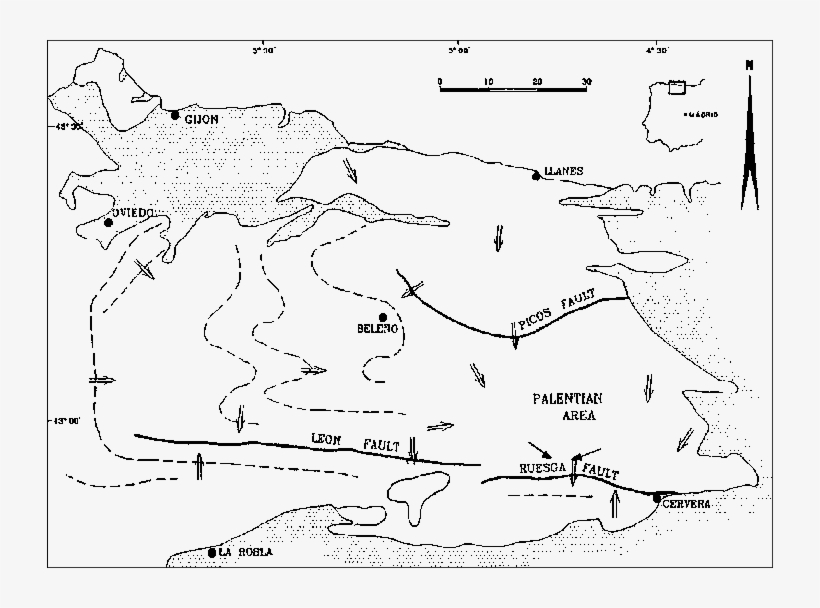 General Map Showing The Location Of The Studied Section - Map, transparent png #2378502