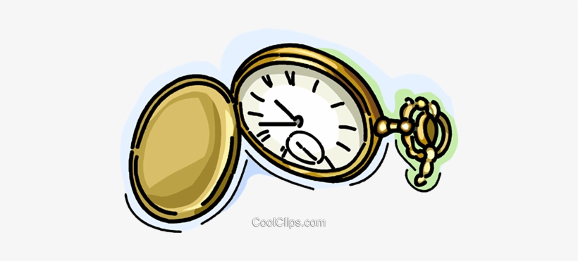 Pocket Watch Royalty Free Vector Clip Art Illustration - Taschenuhr Clipart, transparent png #2378634