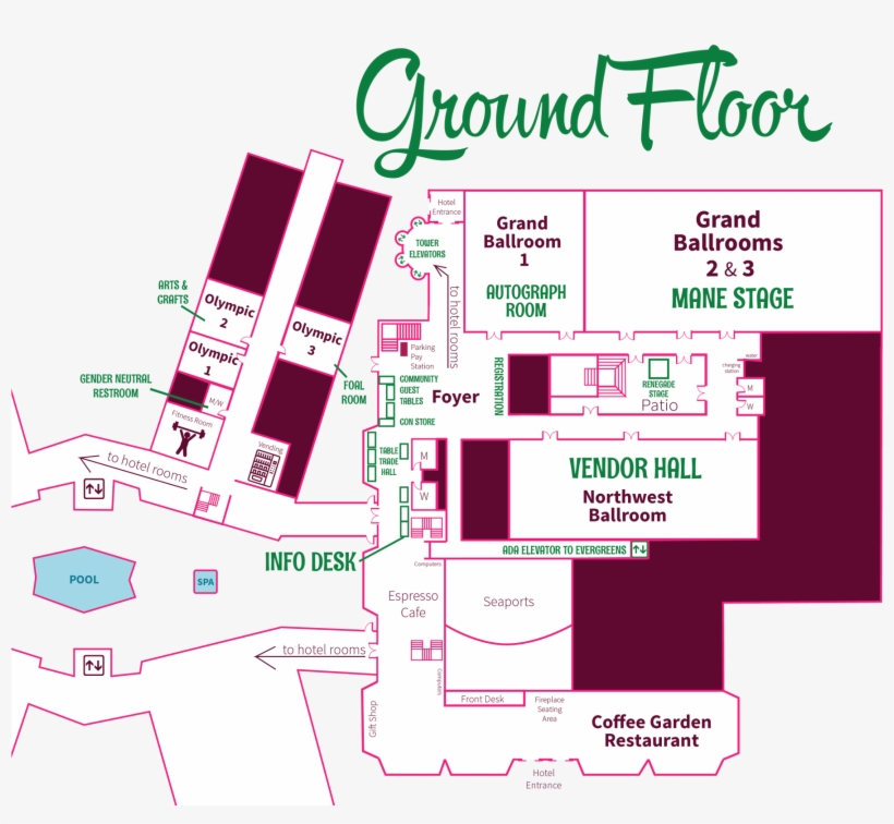 Hotel Map - Floor Plan, transparent png #2378697