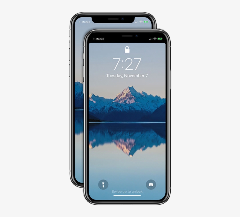 Iphone X Notch Remover App - Iphone X Lock Screens, transparent png #2378923