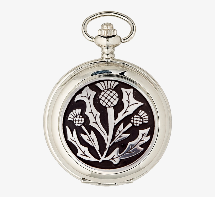 Thistle Mechanical Pocket Watch - Celtic Pocket Watch Sgian Dubh, transparent png #2379150