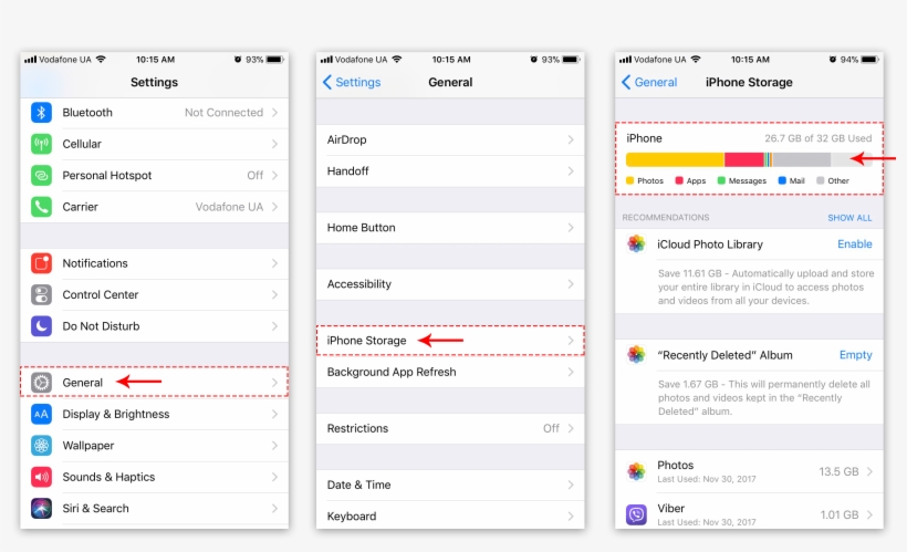 You Can Also View Your Iphone Or Ipad Storage Usage - Connect Hp Deskjet 3635 To Wifi, transparent png #2379240