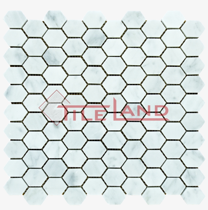 Carrara Flat Hex - Tar-mak Usa Honeycomb Hex Honed 1.25" X 1.25" Mosaic, transparent png #2379652