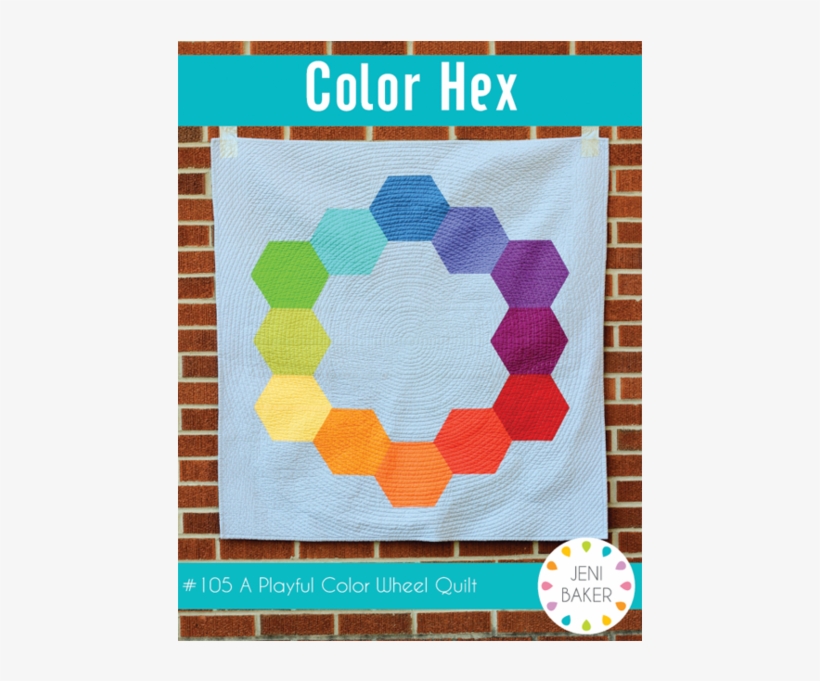 Color Hex Baby Quilt Kit By Jeni Baker Kit - Color Hex Quilt Pattern Download, transparent png #2379803