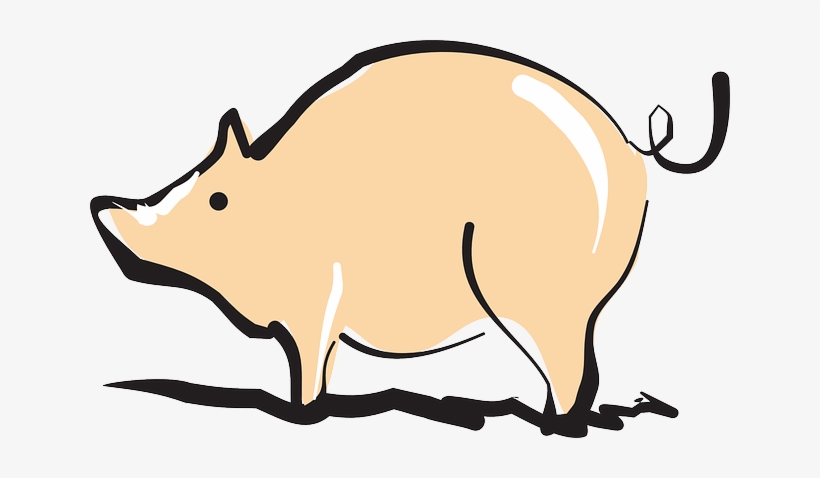 Barn, Farm, Pig, Art, Shiny, Animal - Shiny Pig, transparent png #2380245