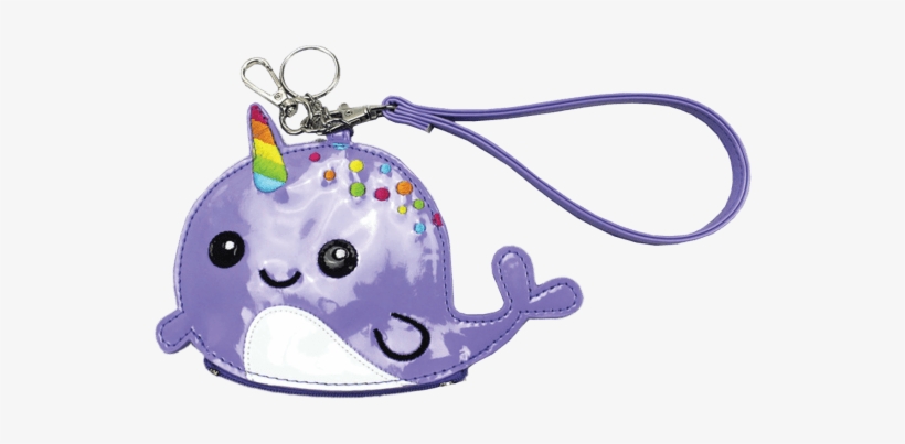 Narwhal Purse Key Chain - Handbag, transparent png #2380536