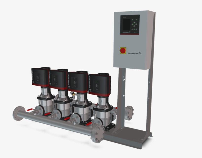 Grundfos Pump System - Machine, transparent png #2380625