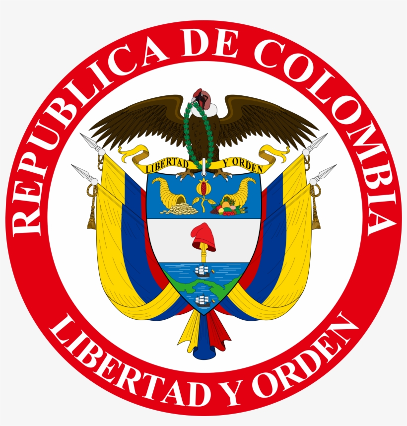 Presidential Seal Of Colombia - Colombian Ministry Of Foreign Affairs, transparent png #2380945