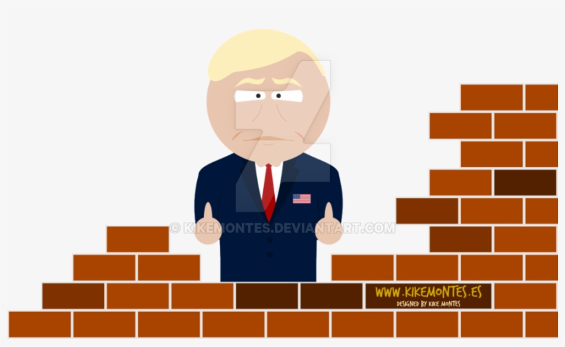 The By Kikemontes On - The Trump Wall, transparent png #2381037