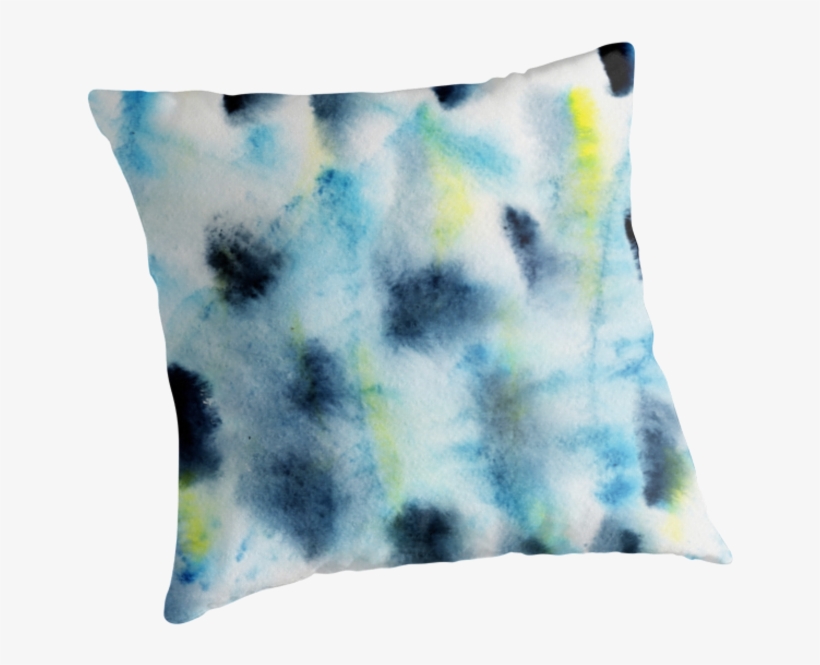 Watercolor Abstract Spots In The Scandinavian Style - Cushion, transparent png #2381092