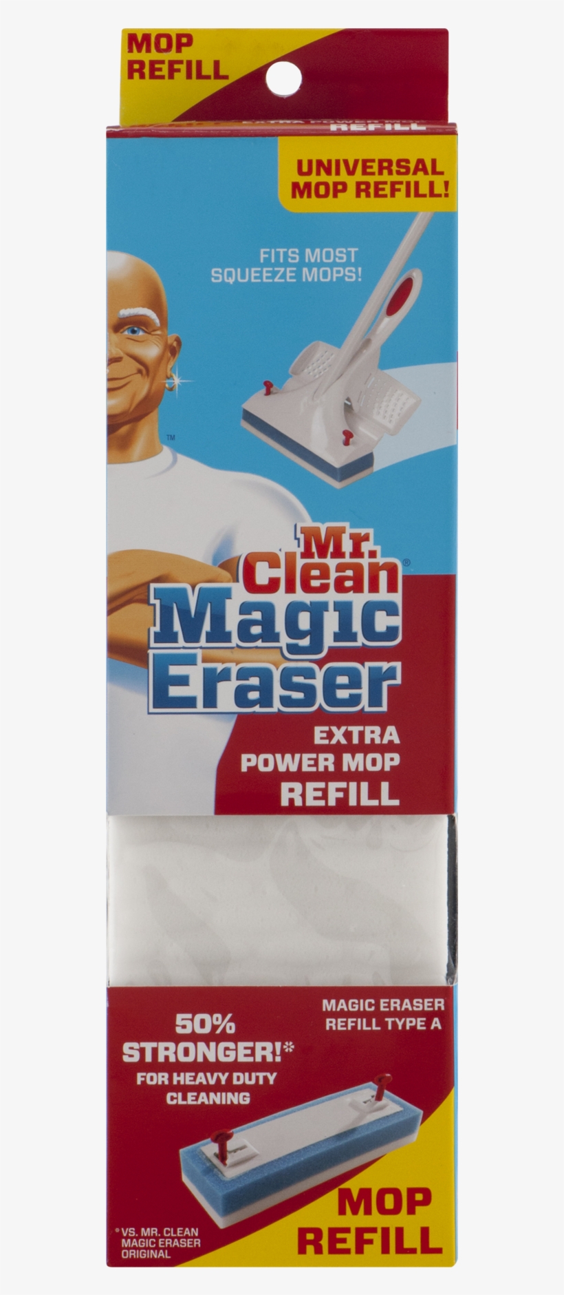 Mr. Clean , Magic Eraser Roller Mop, Refill 1 Ct Free Transparent