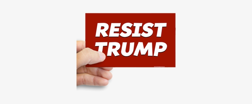 A New Year Of American Resistance To Donald Trump Americans - France Flag Sticker (rectangle), transparent png #2381383