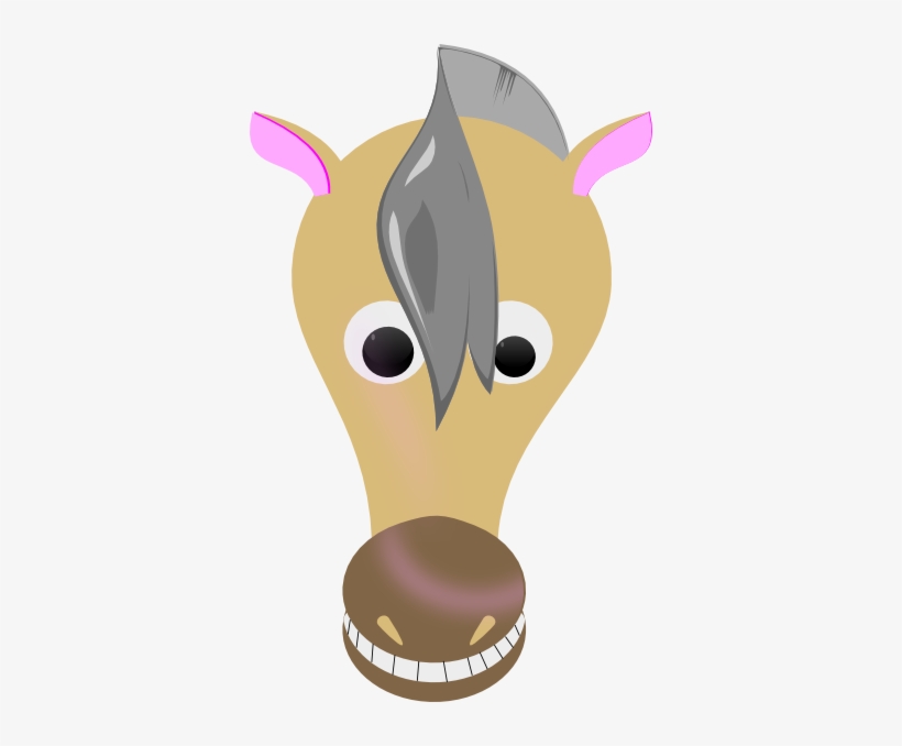 Kuda Clip Art - Cartoon Horse Face, transparent png #2381478