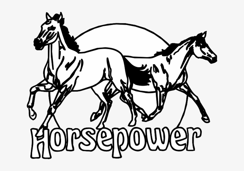 Horsepower Animals, Sign, Circle, Running, Horses, - Horsepower Clipart, transparent png #2381989
