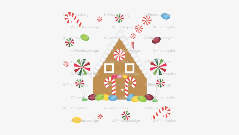 Gingerbread House Candy - Candy, transparent png #2382122