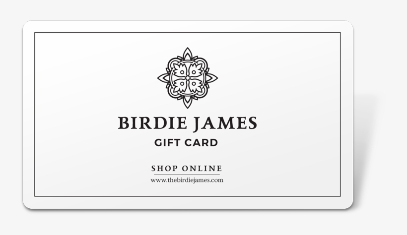 Birdie James Emailed Gift Card - Label, transparent png #2382807
