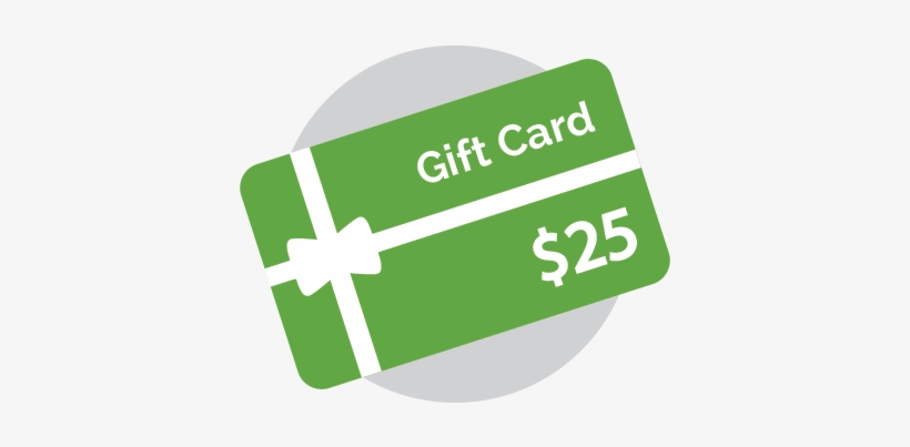 Gift Card - 25 Dollars - Gift Card Icon, transparent png #2382916