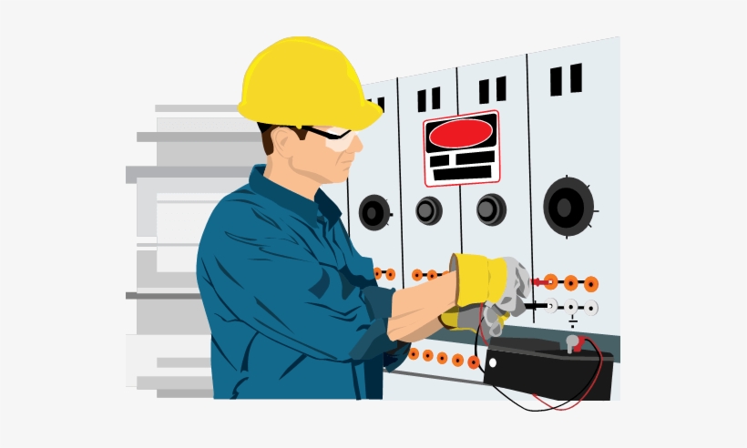 Worker At Electrical Panel - Electrical Safety, transparent png #2383447