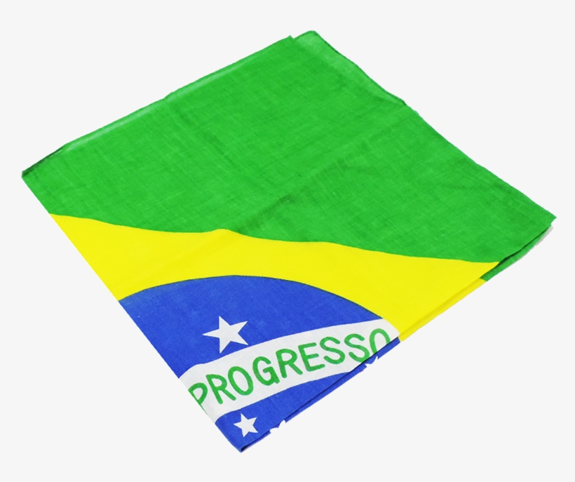Lenço Bandeira Do Brasil - Flag, transparent png #2383532
