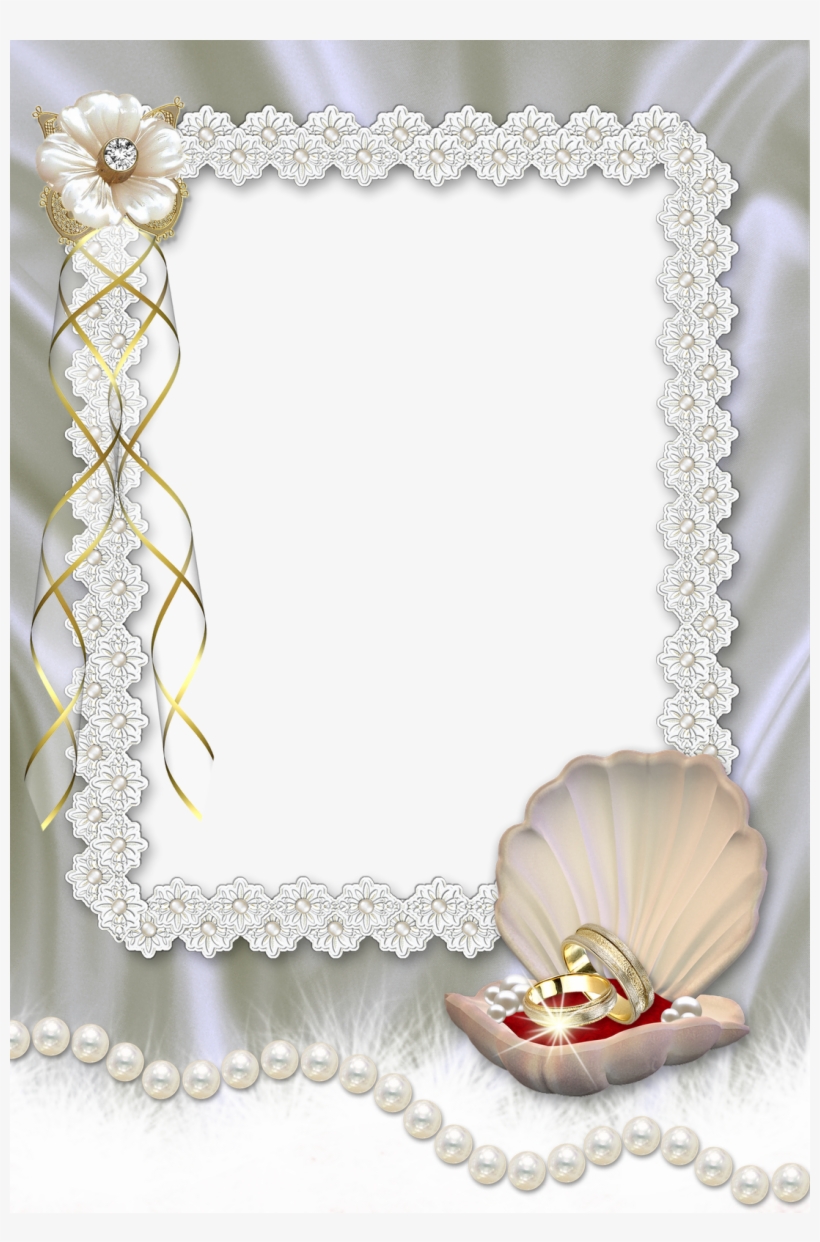 Marcos Gratis Para Fotos - Silver Wedding Frame Png, transparent png #2384367