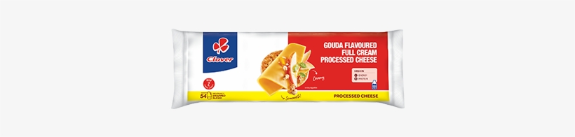 Processed Cheese Slices Gouda - Clover Processed Cheese Cheddar 810g, transparent png #2384390