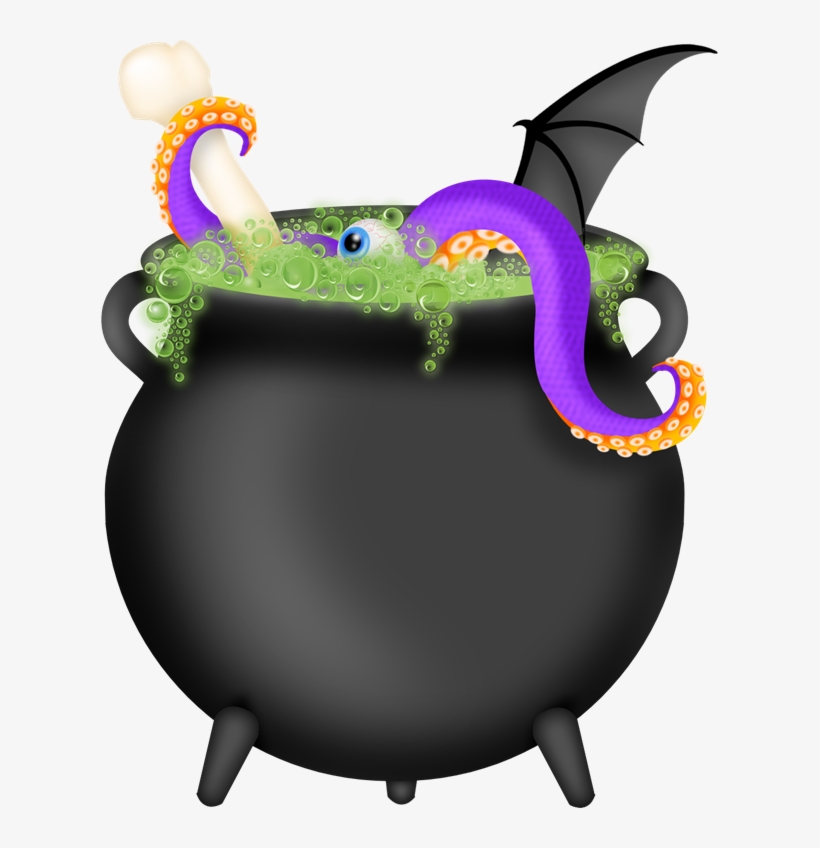 28 Collection Of Witch With Cauldron Clipart Free - Niedliche Hexe-beine Halloween Des Kürbis-baby-n Karte, transparent png #2384463