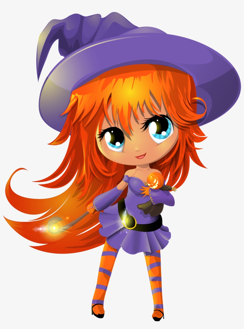 Cute Witch Transparent Png Clipart - Cute Witch, transparent png #2384579