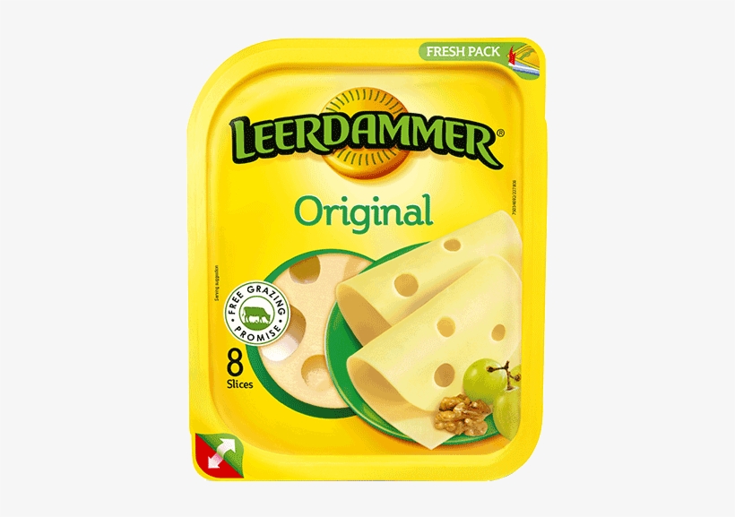 Original Natural Cheese Slices - Leerdammer Cheese, transparent png #2384615