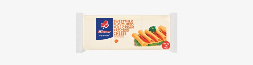 Processed Cheese Slices Sweetmilk - Clover Processed Cheese Cheddar 810g, transparent png #2384731