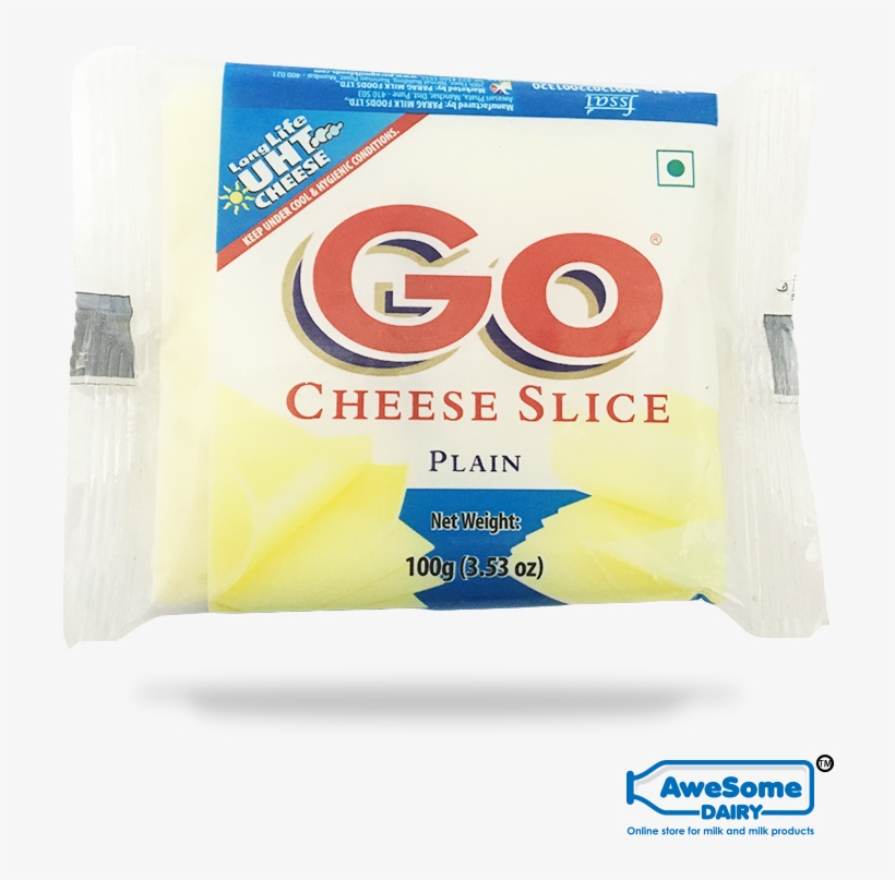 Go Plain Cheese 100gm Online On Awesome Dairy - Go Cheese Slice Price In India, transparent png #2384815
