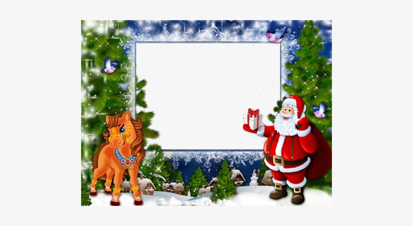 Símbolos Do Natal E Ano Novo - Merry Christmas Santa Claus Gift Bag Cotton Linen Throw, transparent png #2385038